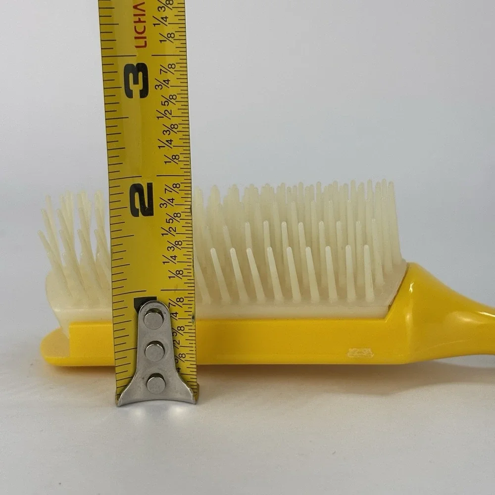 Vintage Goody Hair Brush Flare Bristles Yellow 8